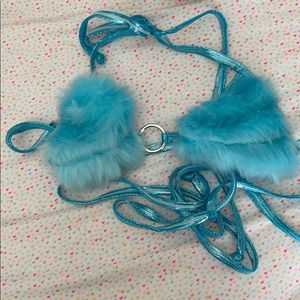 Blue Fur bralette